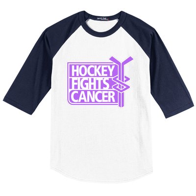 Hockey Fights Cancer Hockey Lover Gift Idea Trending Baseball Sleeve Shirt