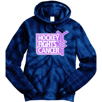 Hockey Fights Cancer Hockey Lover Gift Idea Trending Tie Dye Hoodie