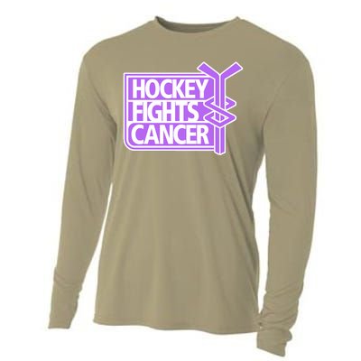 Hockey Fights Cancer Hockey Lover Gift Idea Trending Cooling Performance Long Sleeve Crew