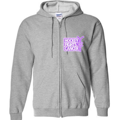 Hockey Fights Cancer Hockey Lover Gift Idea Trending Full Zip Hoodie