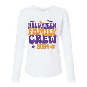 Halloween Family Crew 2024 Matching Family Spooky Womens Cotton Relaxed Long Sleeve T-Shirt