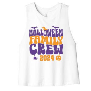 Halloween Family Crew 2024 Matching Family Spooky Women's Racerback Cropped Tank