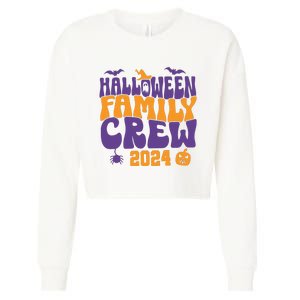 Halloween Family Crew 2024 Matching Family Spooky Cropped Pullover Crew