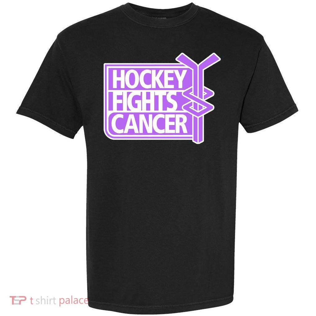 Hockey Fights Cancer Garment-Dyed Heavyweight T-Shirt
