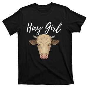 Hay  Funny Cow Lover Famer Cattle Ranch Farming T-Shirt