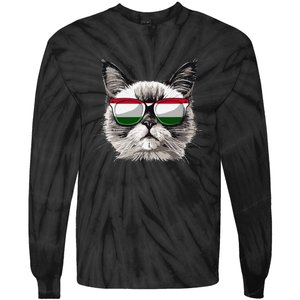 Hungary Flag Cat Mom Souvenirs Products Kitten Hungarian Tie-Dye Long Sleeve Shirt