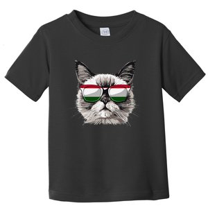 Hungary Flag Cat Mom Souvenirs Products Kitten Hungarian Toddler T-Shirt