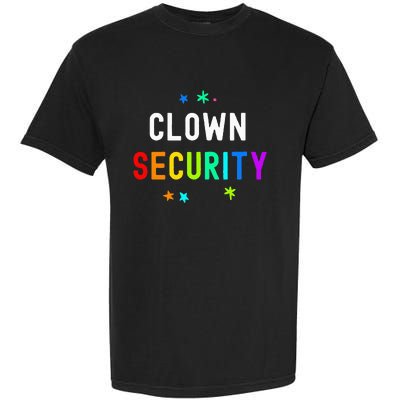 Halloween Family Costume Set Funny Clown & Protective Security Garment-Dyed Heavyweight T-Shirt