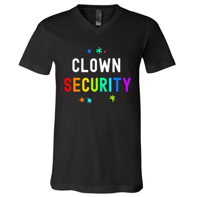 Halloween Family Costume Set Funny Clown & Protective Security V-Neck T-Shirt