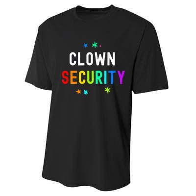 Halloween Family Costume Set Funny Clown & Protective Security Performance Sprint T-Shirt