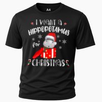 Hippopotamus For Christmas Matching Xmas Hippo Pajama Gift Cooling Performance Crew T-Shirt
