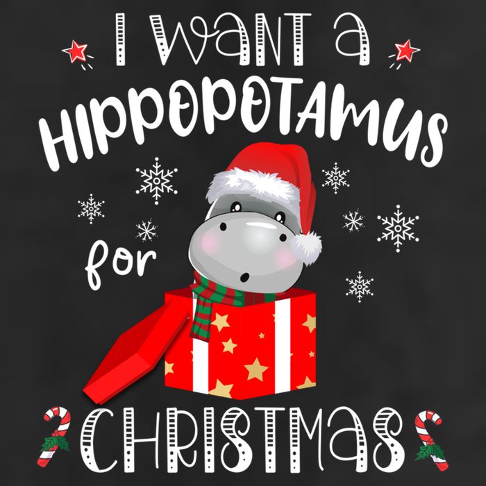 Hippopotamus For Christmas Matching Xmas Hippo Pajama Gift Adult Drive Performance Visor