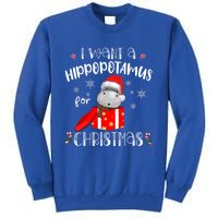 Hippopotamus For Christmas Matching Xmas Hippo Pajama Gift Sweatshirt