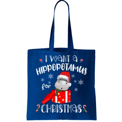 Hippopotamus For Christmas Matching Xmas Hippo Pajama Gift Tote Bag