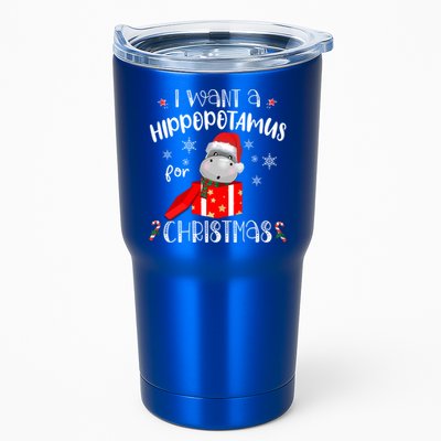 Hippopotamus For Christmas Matching Xmas Hippo Pajama Gift Tumbler