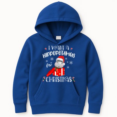 Hippopotamus For Christmas Matching Xmas Hippo Pajama Gift Kids Hoodie