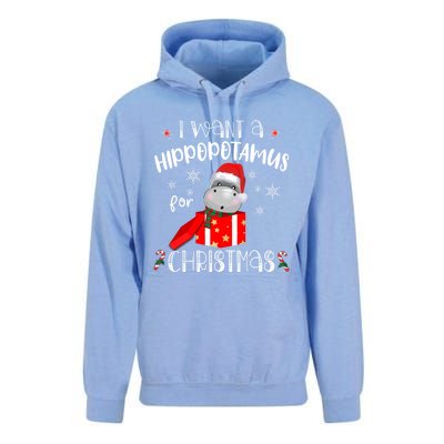 Hippopotamus For Christmas Matching Xmas Hippo Pajama Gift Unisex Surf Hoodie