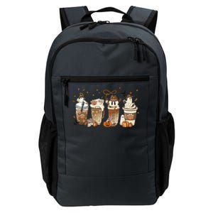 Horror Fall Coffee Latte Pumpkin Spice Iced Halloween Outfit Gift Daily Commute Backpack