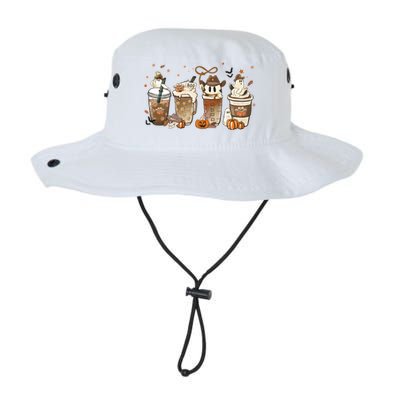 Horror Fall Coffee Latte Pumpkin Spice Iced Halloween Outfit Gift Legacy Cool Fit Booney Bucket Hat