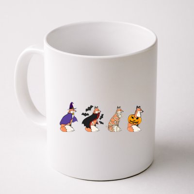 Halloween Fox Costume Witch Vampire Mummy Pumpkin Jack Funny Gift Coffee Mug