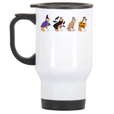 Halloween Fox Costume Witch Vampire Mummy Pumpkin Jack Funny Gift Stainless Steel Travel Mug