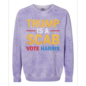 Harris For Change Reject Scab Tactics Colorblast Crewneck Sweatshirt