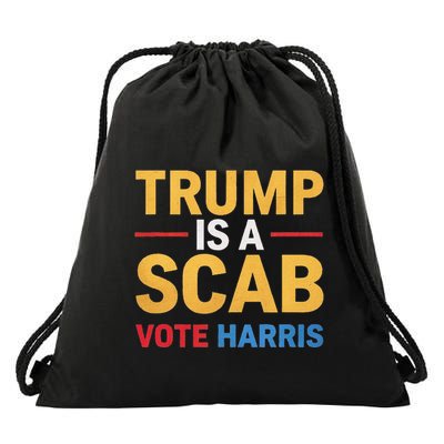 Harris For Change Reject Scab Tactics Drawstring Bag