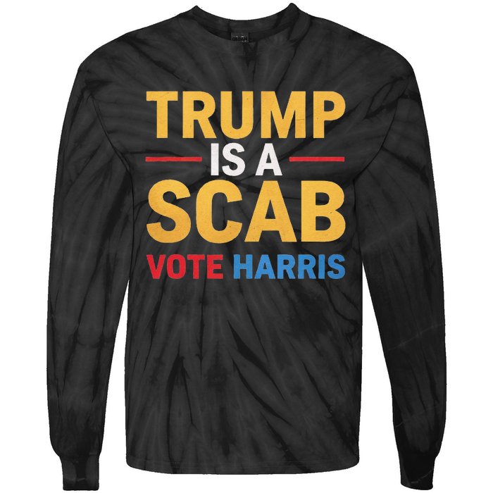 Harris For Change Reject Scab Tactics Tie-Dye Long Sleeve Shirt