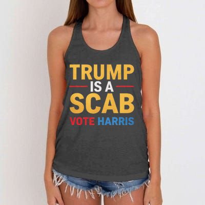 Harris For Change Reject Scab Tactics Women's Knotted Racerback Tank