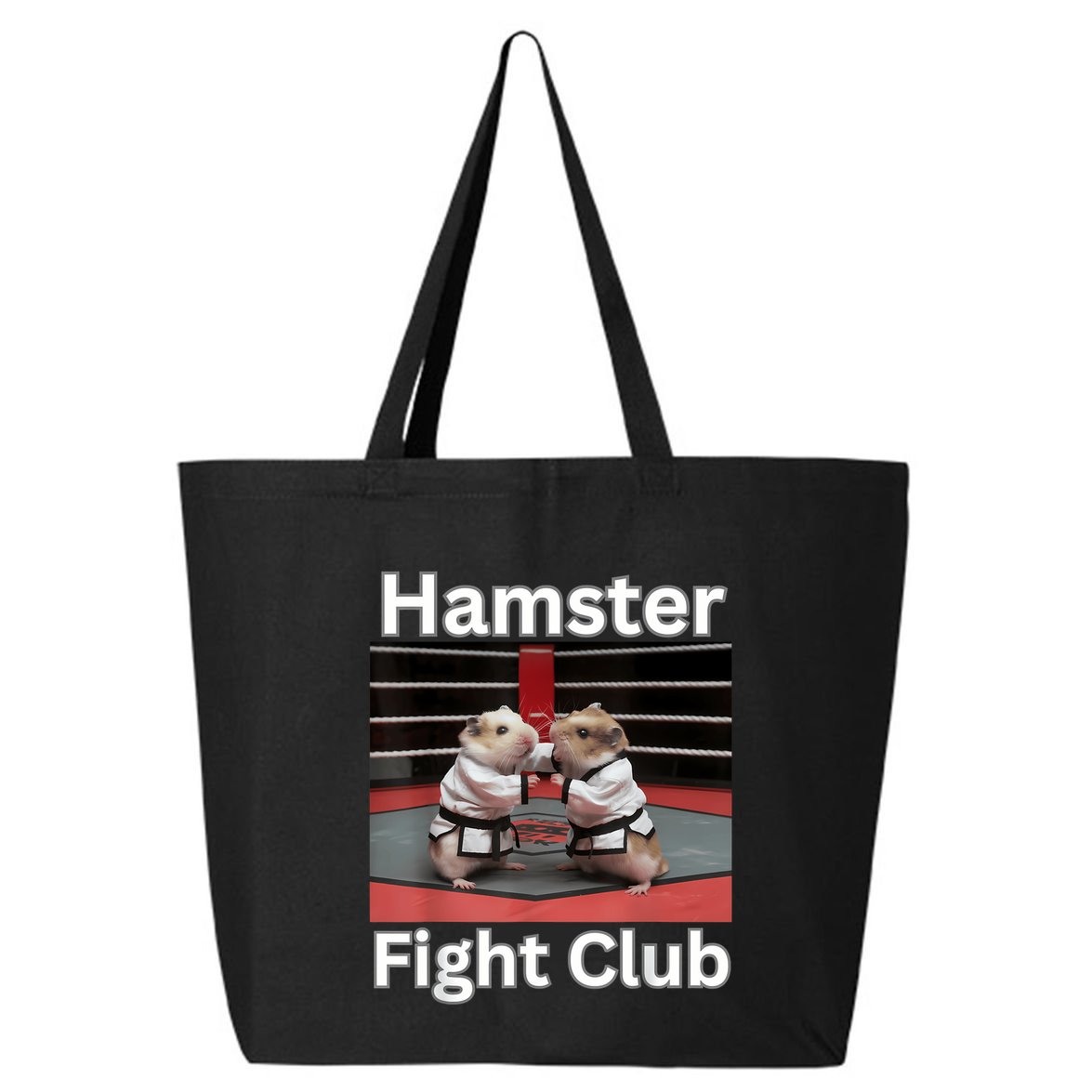 Hamster Fight Club Funny Government Waste 25L Jumbo Tote