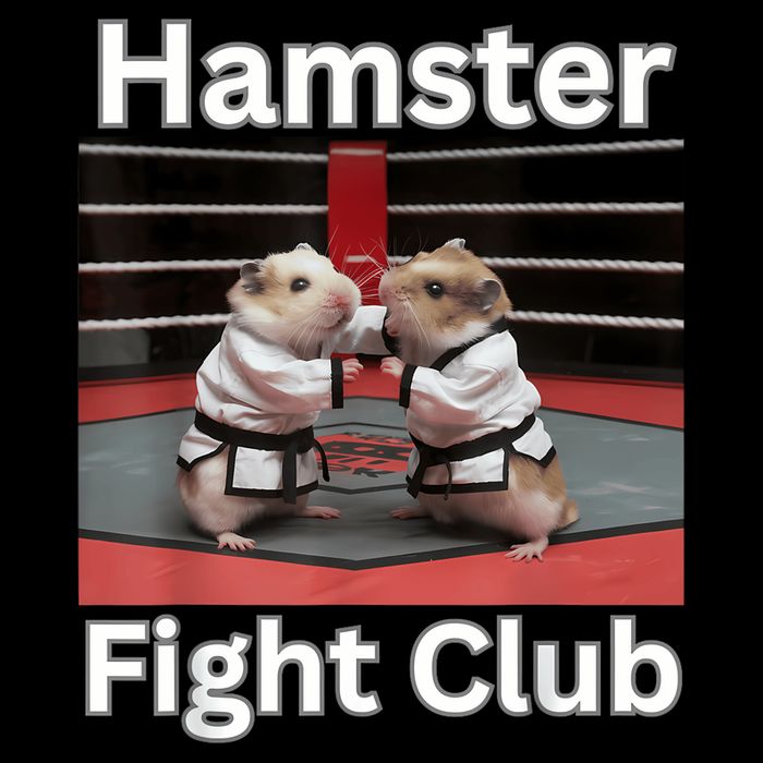 Hamster Fight Club Funny Government Waste Womens Tank Top