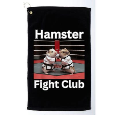 Hamster Fight Club Funny Government Waste Golf Towel