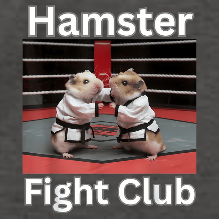 Hamster Fight Club Funny Government Waste Vector Backpack
