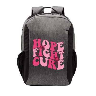 Hope Fight Cure Breast Cancer Butterfly Awareness Vector Backpack