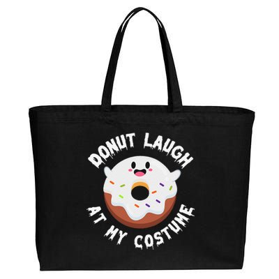 Halloween Food Costume Cute Kawaii Donut Lover Spooky Season Cotton Canvas Jumbo Tote