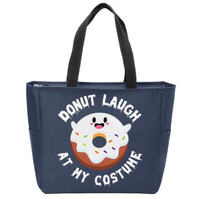 Halloween Food Costume Cute Kawaii Donut Lover Spooky Season Zip Tote Bag