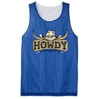 Howdy Funny Cow Western Rodeo Horse Lover Cool Gift Mesh Reversible Basketball Jersey Tank