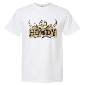 Howdy Funny Cow Western Rodeo Horse Lover Cool Gift Garment-Dyed Heavyweight T-Shirt