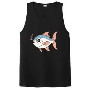 Here Fishy Cute Fish Funny Fishing Lover Funny Gift PosiCharge Competitor Tank