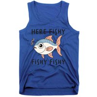 Here Fishy Cute Fish Funny Fishing Lover Funny Gift Tank Top