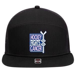 Hockey Fights Cancer 7 Panel Mesh Trucker Snapback Hat