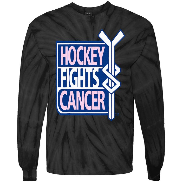 Hockey Fights Cancer Tie-Dye Long Sleeve Shirt