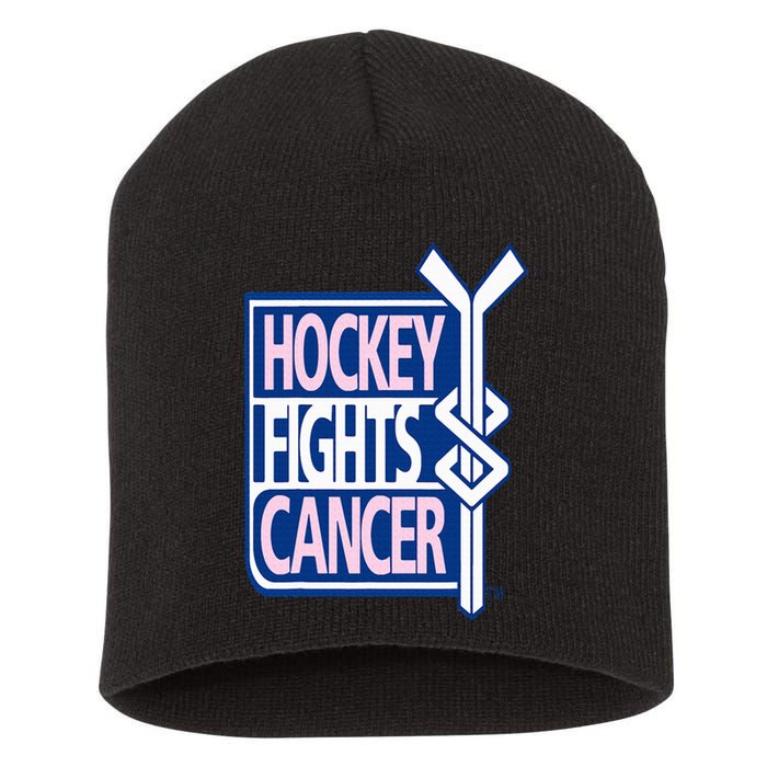 Hockey Fights Cancer Short Acrylic Beanie