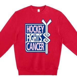 Hockey Fights Cancer Premium Crewneck Sweatshirt