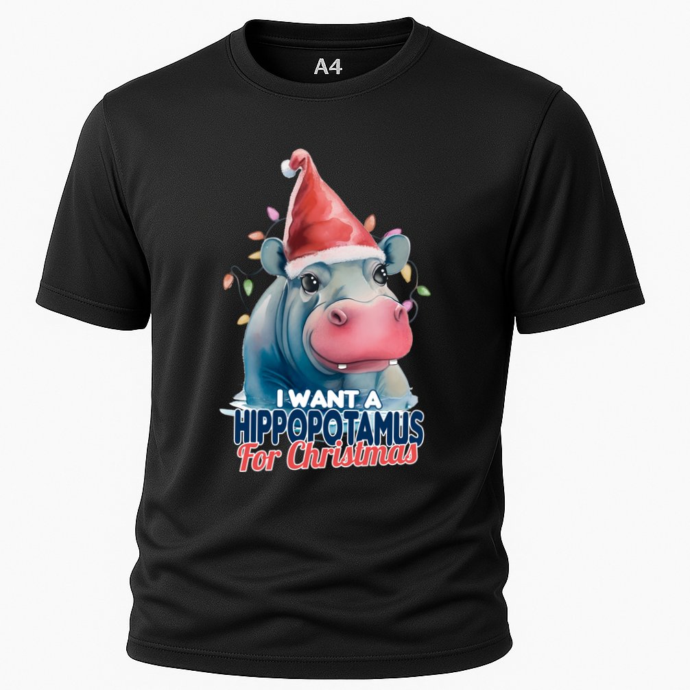 Hippopotamus For Christmas Performance Shirt