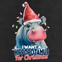 Hippopotamus For Christmas Adult Drive Performance Visor