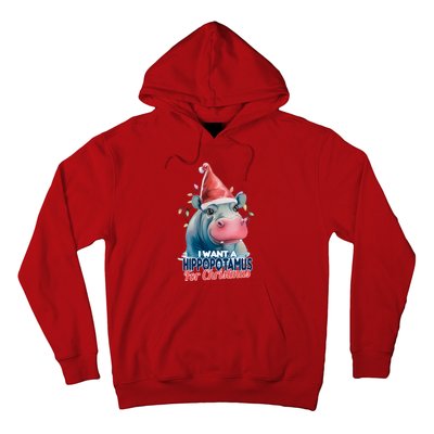 Hippopotamus For Christmas Hoodie