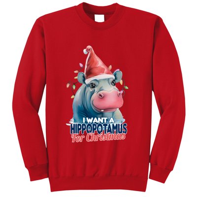 Hippopotamus For Christmas Sweatshirt