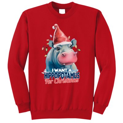 Hippopotamus For Christmas Sweatshirt