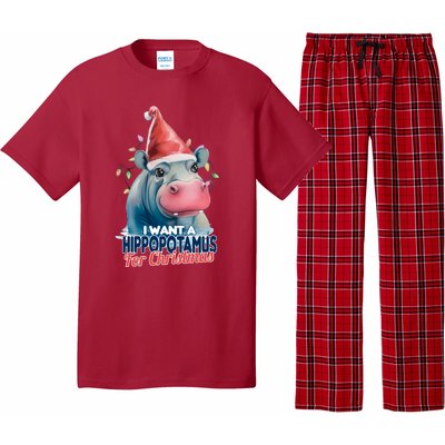 Hippopotamus For Christmas Pajama Set